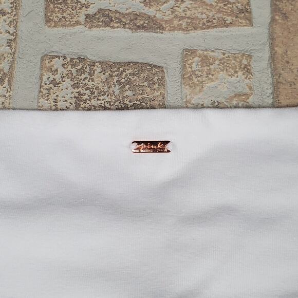 Victoria's Secret PINK Active Cotton High Waist v Crossover Skort White Size L - Picture 4 of 8